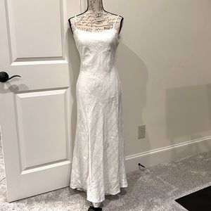 White Brooks Brothers linen dress in great condition